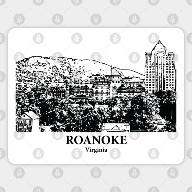Roanoke - Virginia Magnet by Lakeric